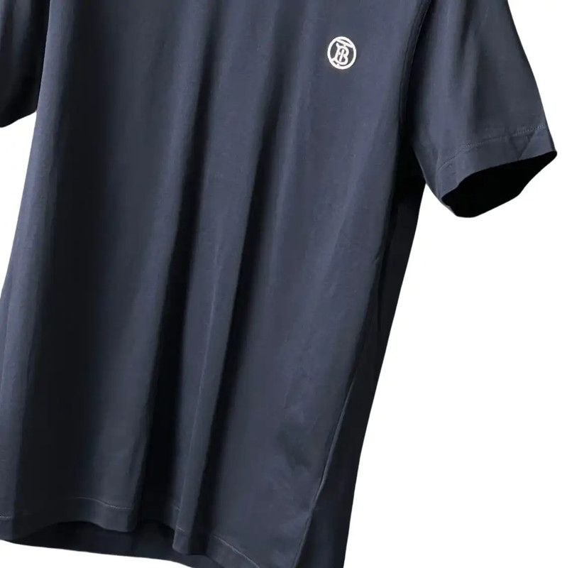 Burberry Burberry Navy Cotton Logo Short Sleeve T-shirt Size US M / EU 48-50 / 2 - 4 Thumbnail