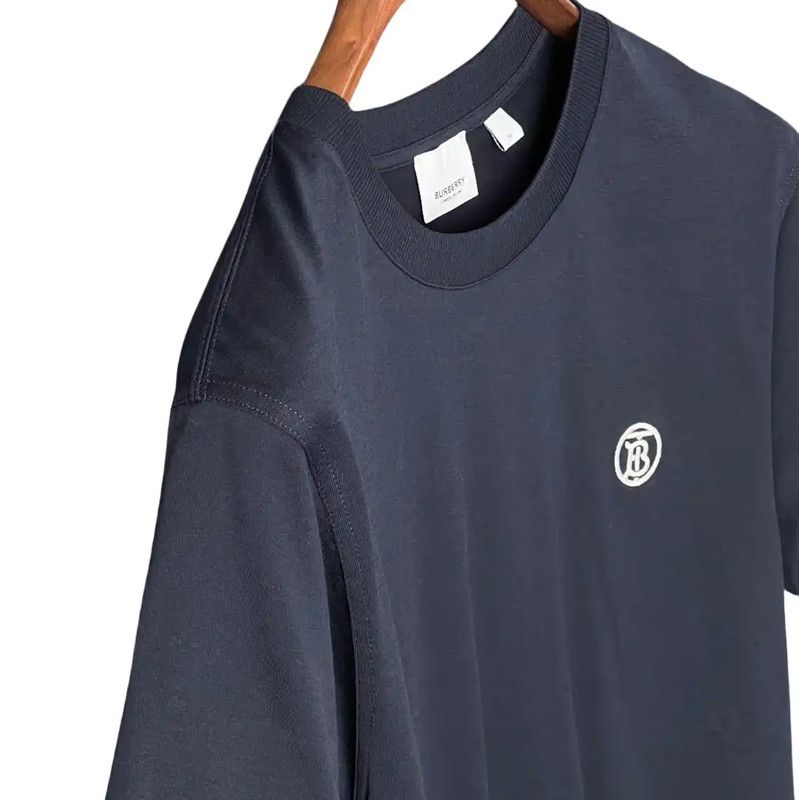Burberry Burberry Navy Cotton Logo Short Sleeve T-shirt Size US M / EU 48-50 / 2 - 6 Thumbnail