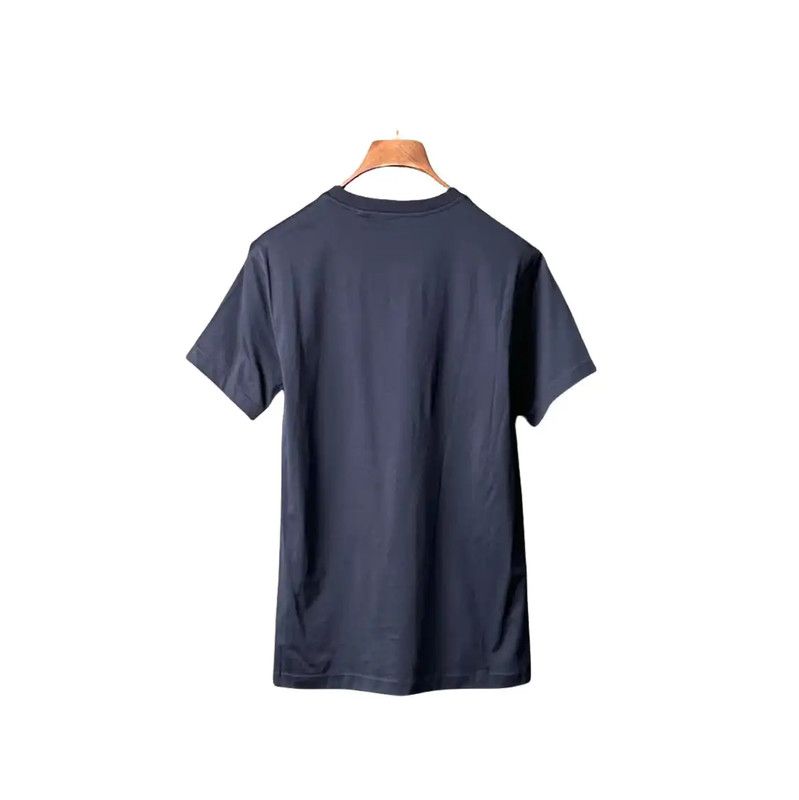 Burberry Burberry Navy Cotton Logo Short Sleeve T-shirt Size US M / EU 48-50 / 2 - 2 Thumbnail