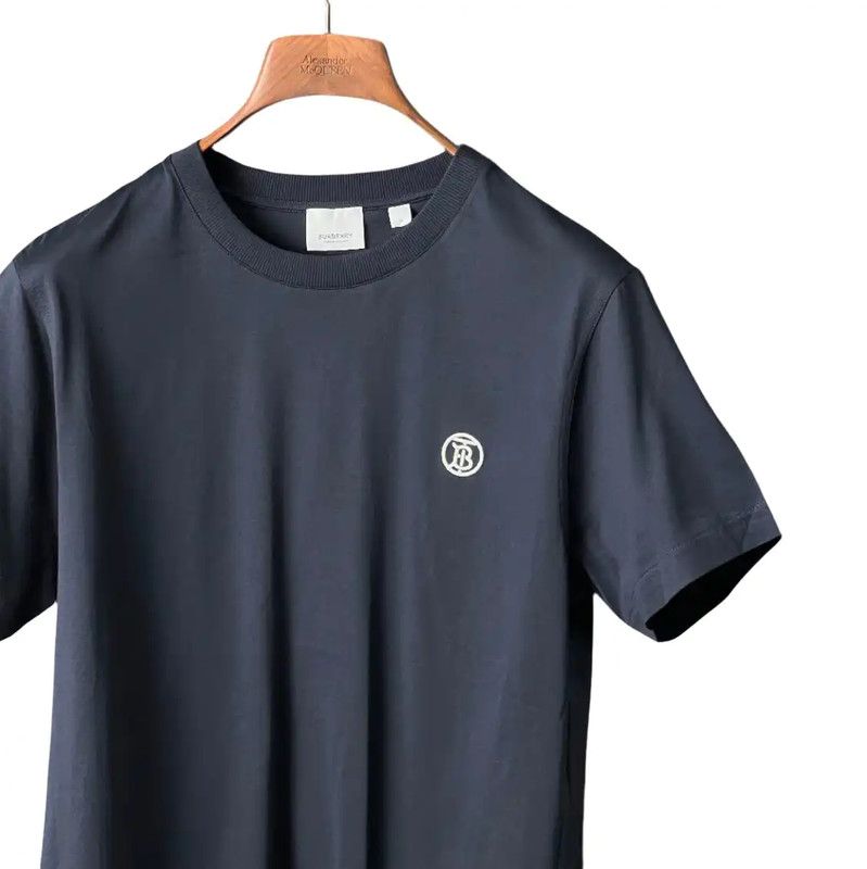Burberry Burberry Navy Cotton Logo Short Sleeve T-shirt Size US M / EU 48-50 / 2 - 3 Thumbnail