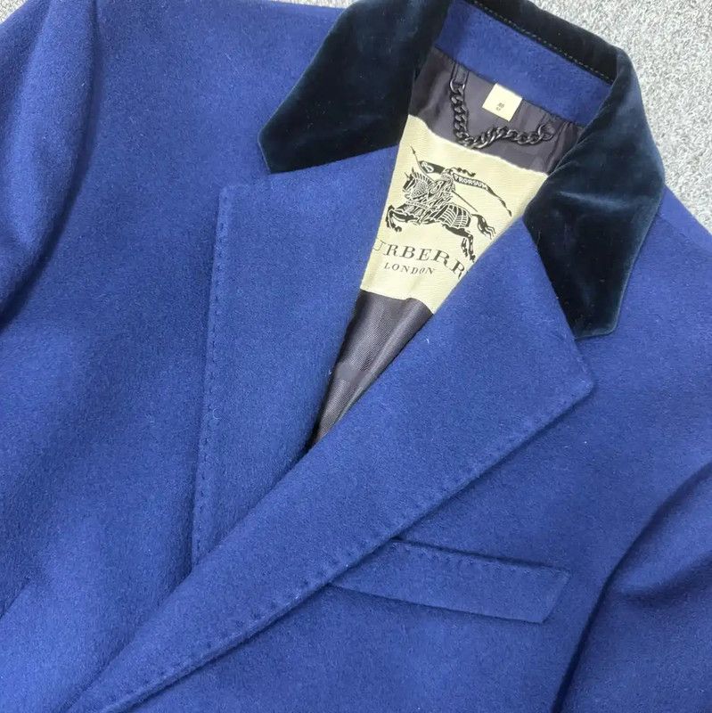 Burberry Burberry Men's Blue Cashmere Coat Size US M / EU 48-50 / 2 - 3 Thumbnail
