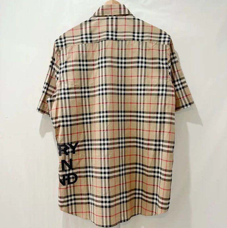 Burberry Burberry Summer Khaki Logo Short Sleeve Shirt Size US S / EU 44-46 / 1 - 2 Thumbnail