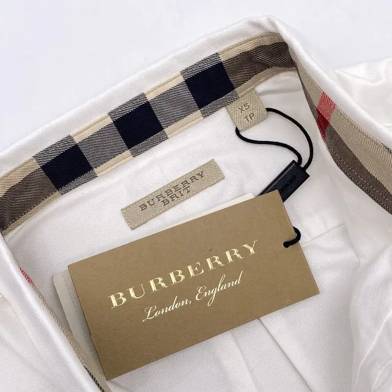 Burberry Burberry White Cotton Long Sleeve Shirt Size US XS / EU 42 / 0 - 4 Thumbnail
