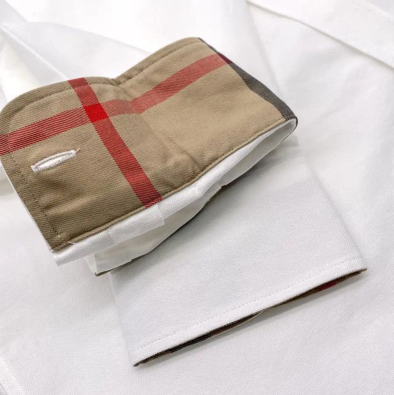 Burberry Burberry White Cotton Long Sleeve Shirt Size US XS / EU 42 / 0 - 5 Thumbnail