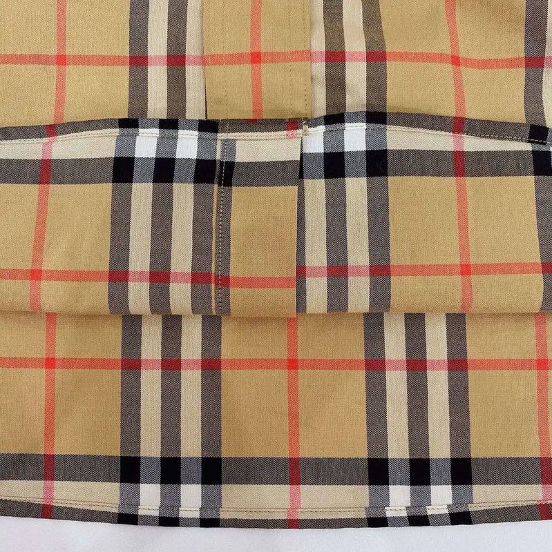 Burberry Burberry Camel Check Long Sleeve Shirt Size US XL / EU 56 / 4 - 5 Thumbnail