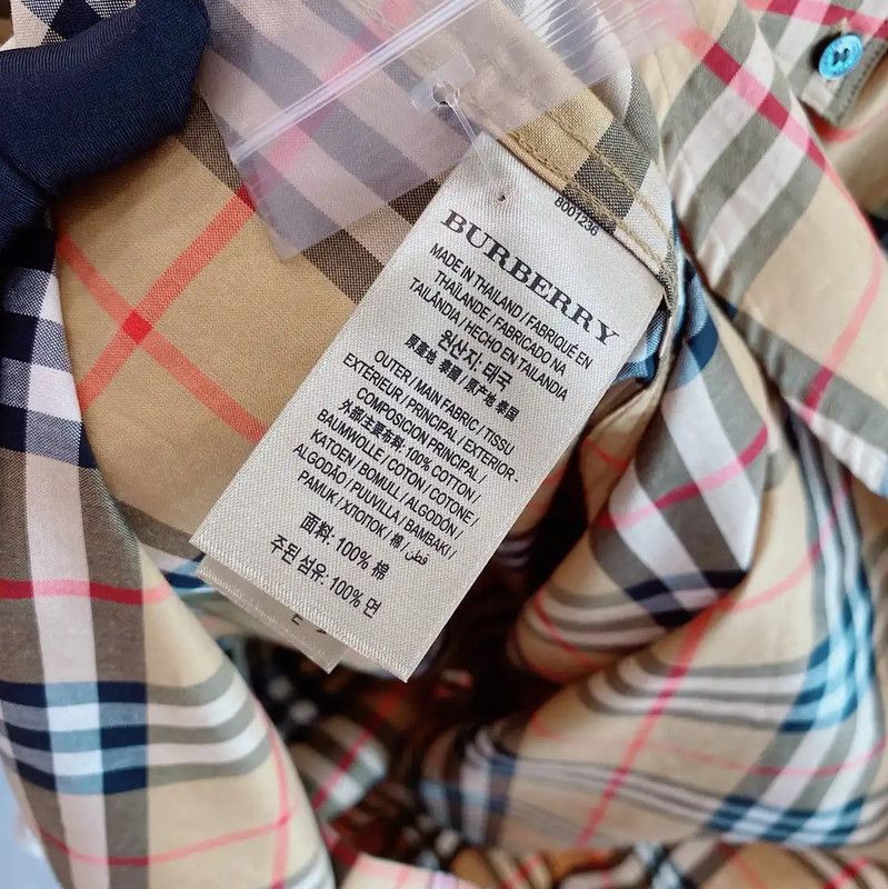 Burberry Burberry Camel Check Long Sleeve Shirt Size US XL / EU 56 / 4 - 9 Thumbnail