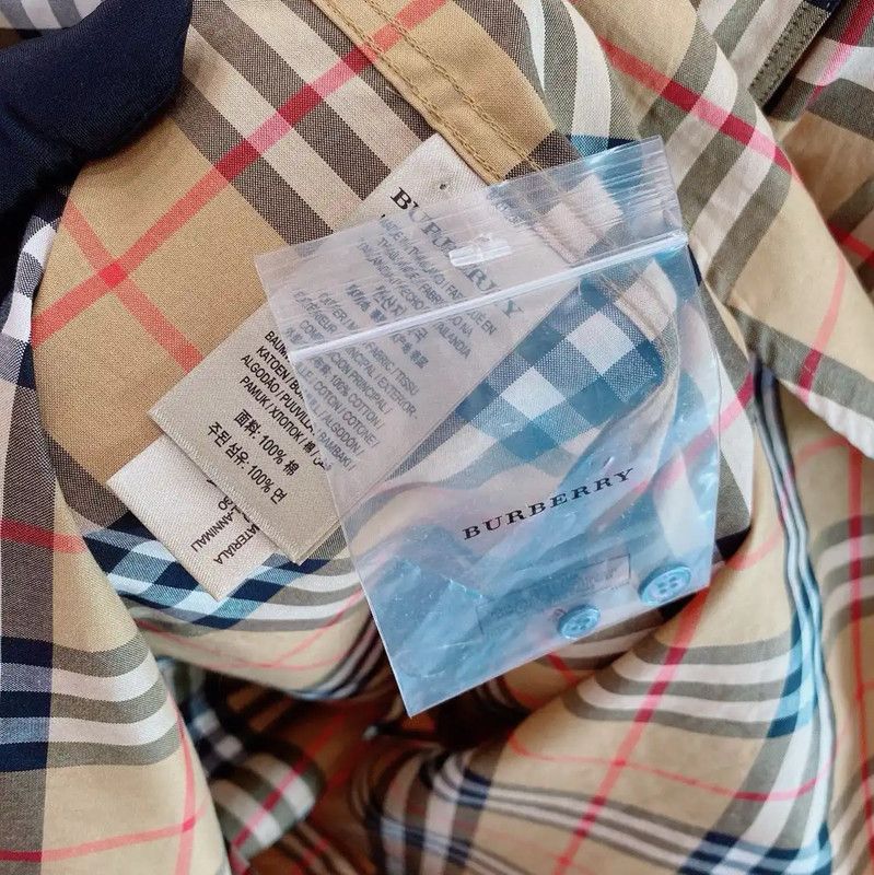 Burberry Burberry Camel Check Long Sleeve Shirt Size US XL / EU 56 / 4 - 7 Thumbnail