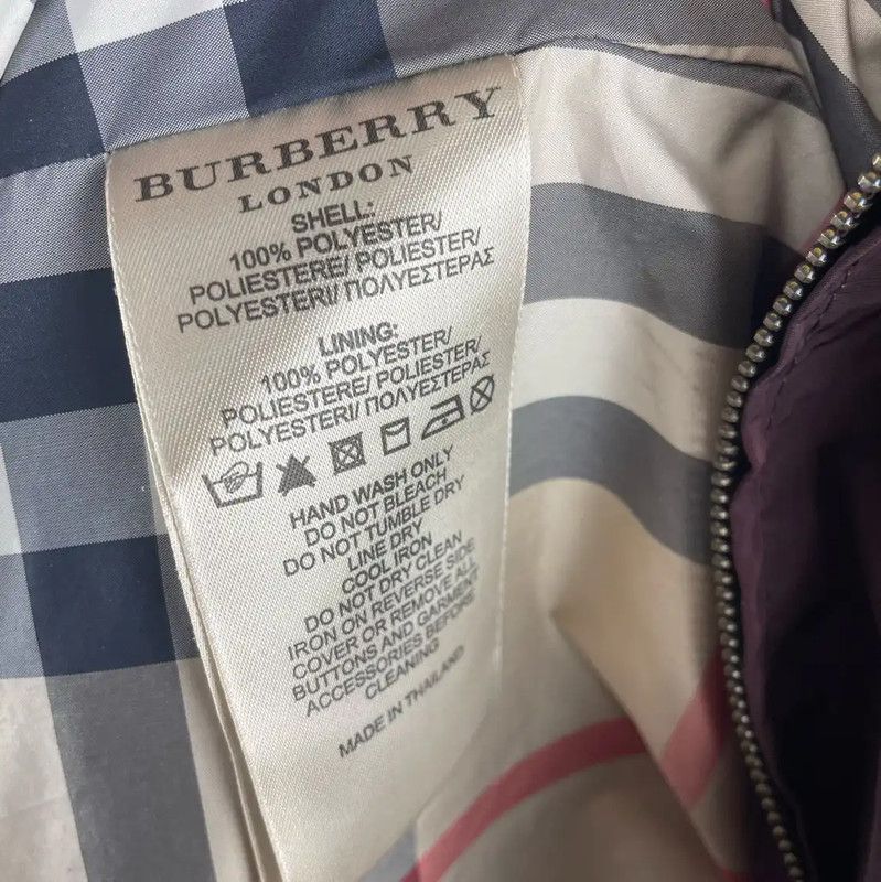 Burberry Burberry Men’s Maroon Nylon Jacket Size US M / EU 48-50 / 2 - 4 Thumbnail