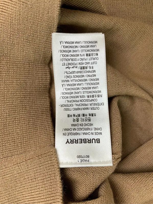 Burberry Burberry Men's Khaki Cotton Knit Sweater Size US M / EU 48-50 / 2 - 6 Thumbnail