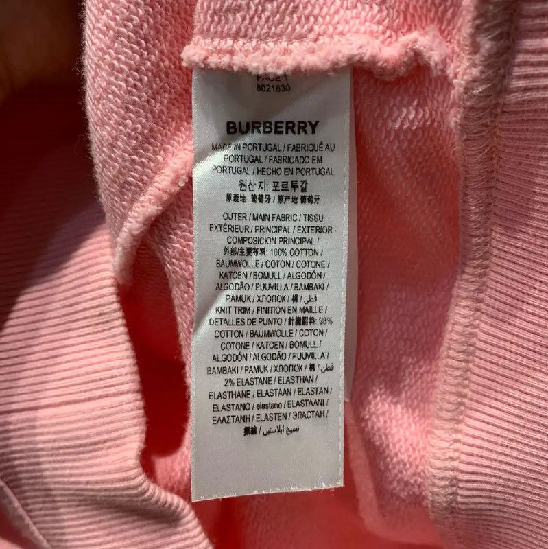 Burberry Burberry Pink Cotton Men's Hoodie Size US S / EU 44-46 / 1 - 4 Thumbnail