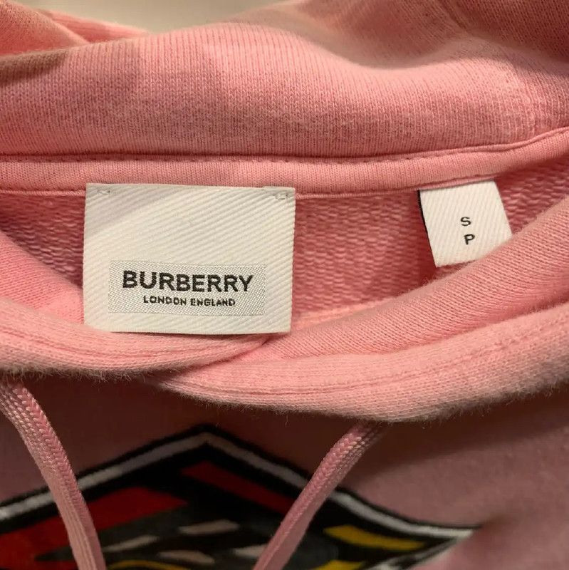 Burberry Burberry Pink Cotton Men's Hoodie Size US S / EU 44-46 / 1 - 3 Thumbnail
