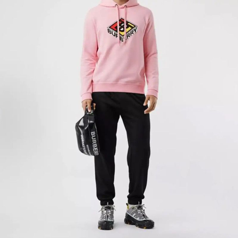 Burberry Burberry Pink Cotton Men's Hoodie Size US S / EU 44-46 / 1 - 7 Thumbnail