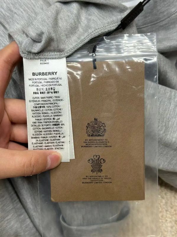 Burberry Burberry Summer Gray Cotton Short Sleeve T-Shirt Size US M / EU 48-50 / 2 - 5 Thumbnail