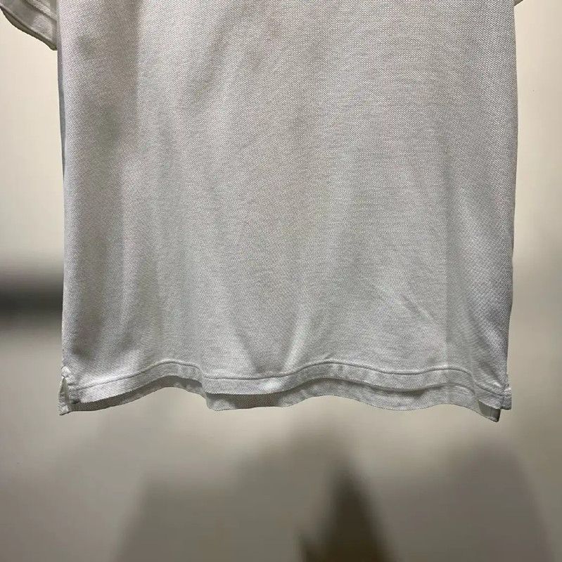 Burberry Burberry White Cotton Men's Polo Shirt Size US L / EU 52-54 / 3 - 3 Thumbnail