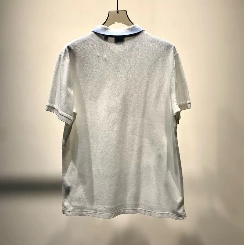 Burberry Burberry White Cotton Men's Polo Shirt Size US L / EU 52-54 / 3 - 7 Thumbnail