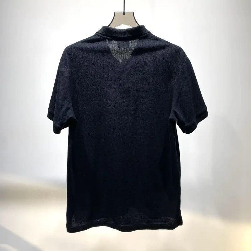 Burberry Burberry Men's Black Cotton Polo Shirt Size US L / EU 52-54 / 3 - 7 Thumbnail
