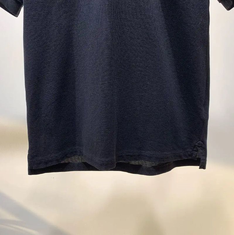 Burberry Burberry Men's Black Cotton Polo Shirt Size US L / EU 52-54 / 3 - 4 Thumbnail