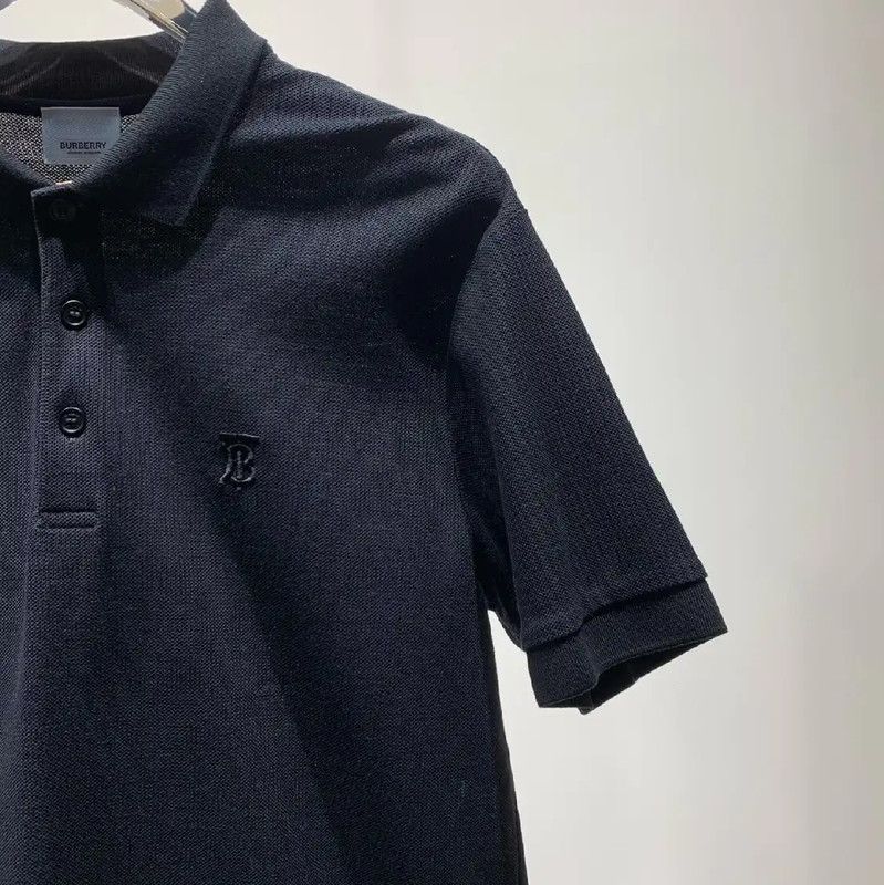 Burberry Burberry Men's Black Cotton Polo Shirt Size US L / EU 52-54 / 3 - 6 Thumbnail