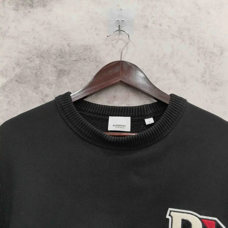 Burberry Burberry Black Cotton Long Sleeve Sweatshirt Size US M / EU 48-50 / 2 - 3 Thumbnail