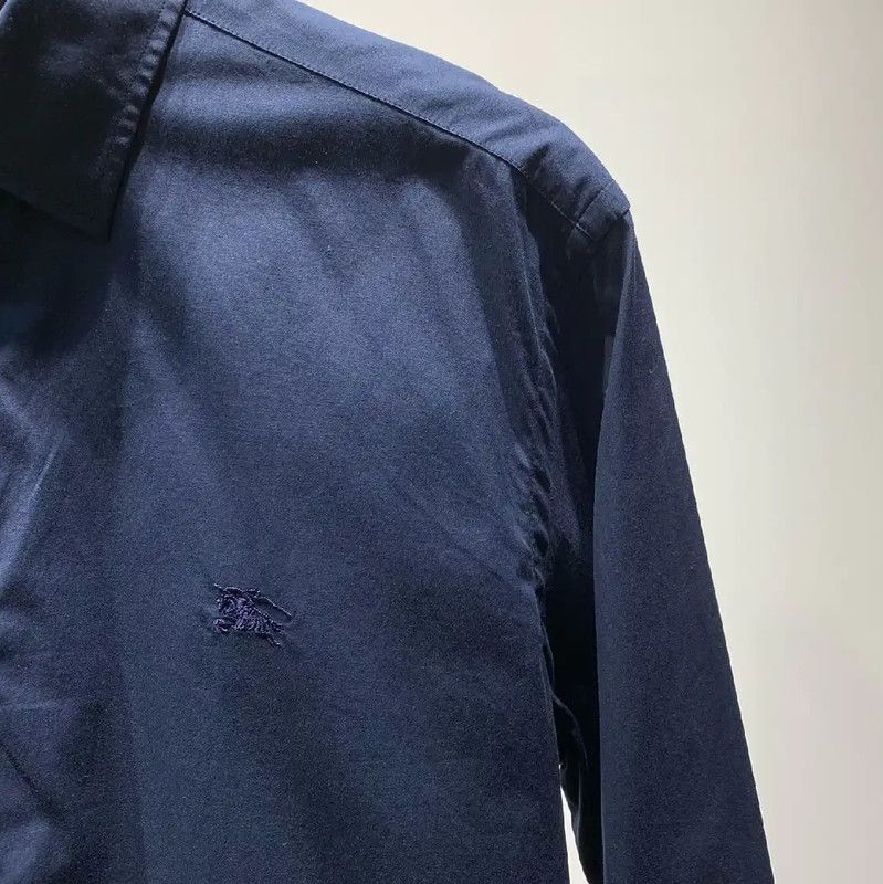 Burberry Burberry Navy Cotton Long Sleeve Shirt Size US M / EU 48-50 / 2 - 4 Thumbnail