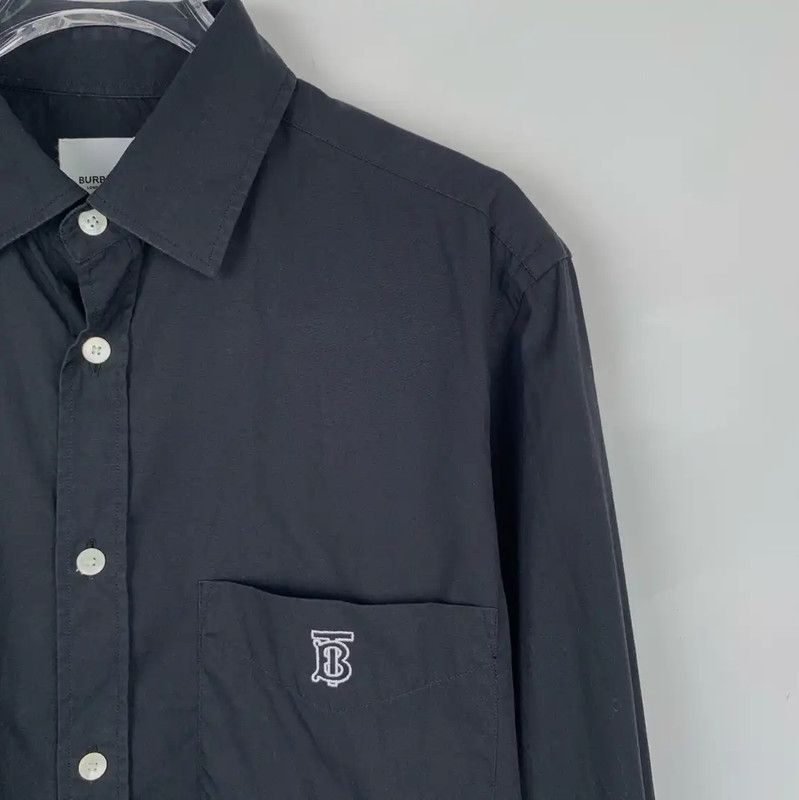 Burberry Burberry Black Cotton Long Sleeve Shirt Size US S / EU 44-46 / 1 - 3 Thumbnail