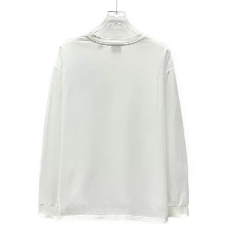 Burberry Burberry White Cotton Long Sleeve T-Shirt Size US S / EU 44-46 / 1 - 2 Thumbnail