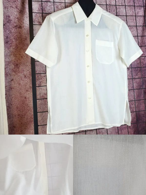 Burberry Burberry Short Sleeve White Embroidered Shirt Size US M / EU 48-50 / 2 - 5 Thumbnail