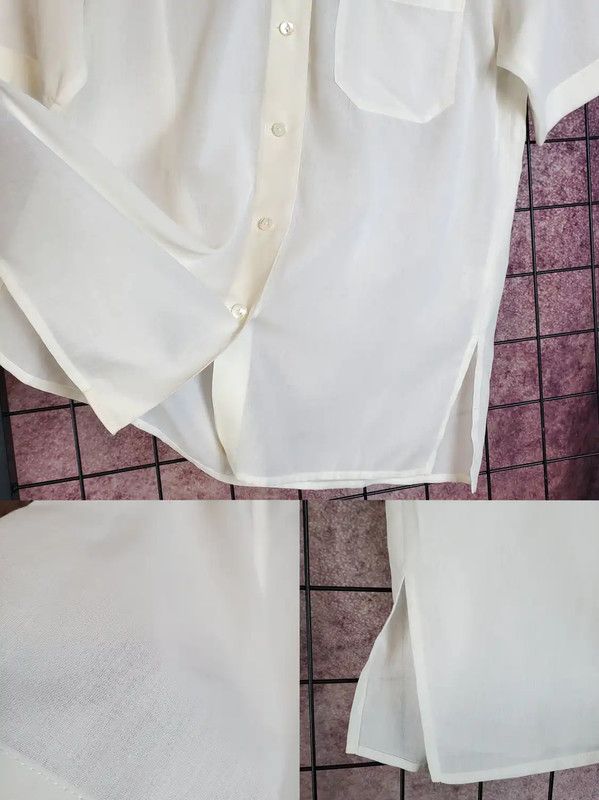 Burberry Burberry Short Sleeve White Embroidered Shirt Size US M / EU 48-50 / 2 - 9 Thumbnail