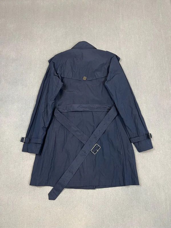 Burberry Burberry Men's XL Navy Cotton Trench Coat Size US XL / EU 56 / 4 - 2 Thumbnail