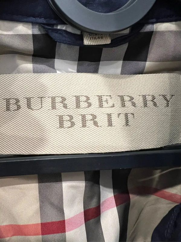 Burberry Burberry Men's XL Navy Cotton Trench Coat Size US XL / EU 56 / 4 - 5 Thumbnail
