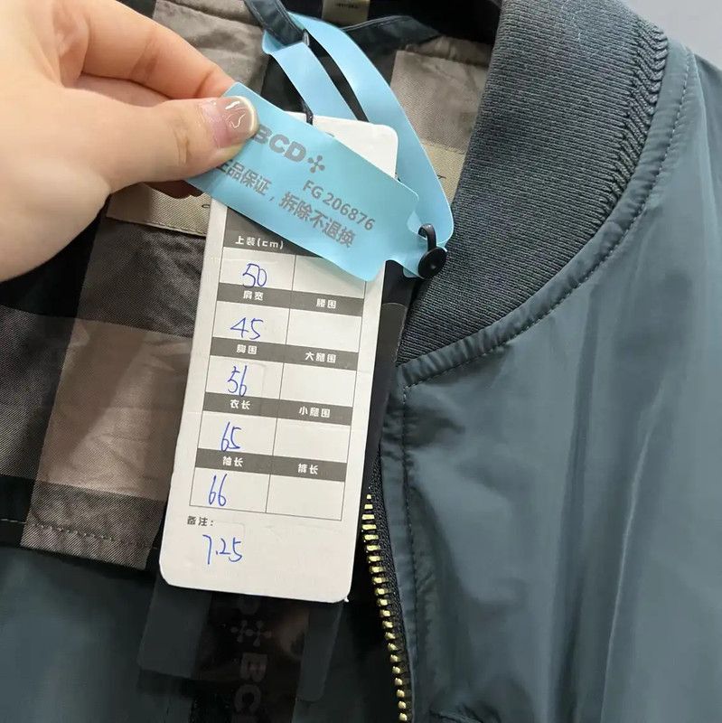 Burberry Burberry Green Cotton Men's Bomber Jacket Size US M / EU 48-50 / 2 - 4 Thumbnail