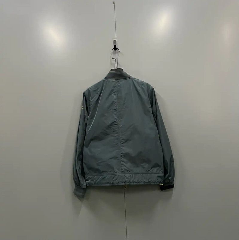 Burberry Burberry Green Cotton Men's Bomber Jacket Size US M / EU 48-50 / 2 - 2 Thumbnail