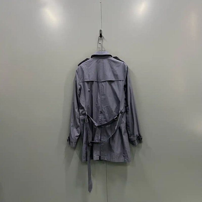 Burberry Burberry Men's Mid-Length Navy Cotton Trench Coat Size US M / EU 48-50 / 2 - 2 Thumbnail