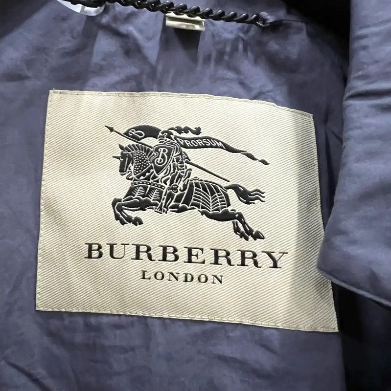 Burberry Burberry Men's Mid-Length Navy Cotton Trench Coat Size US M / EU 48-50 / 2 - 4 Thumbnail