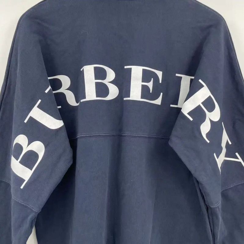 Burberry Burberry Men's Navy Long Sleeve Cotton Sweatshirt Size US XS / EU 42 / 0 - 6 Thumbnail