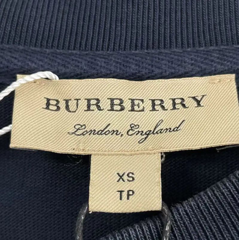Burberry Burberry Men's Navy Long Sleeve Cotton Sweatshirt Size US XS / EU 42 / 0 - 3 Thumbnail