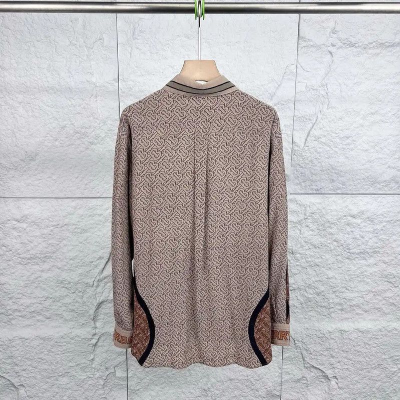 Burberry Burberry Men's Cotton Shirt in Light Brown Size US M / EU 48-50 / 2 - 2 Thumbnail