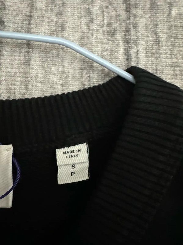 Burberry Burberry Black Cotton Logo Embroidered Sweatshirt Size US S / EU 44-46 / 1 - 3 Thumbnail