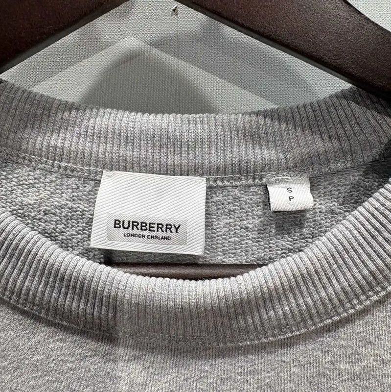 Burberry Burberry Gray Cotton Men’s Sweatshirt Size US S / EU 44-46 / 1 - 3 Thumbnail