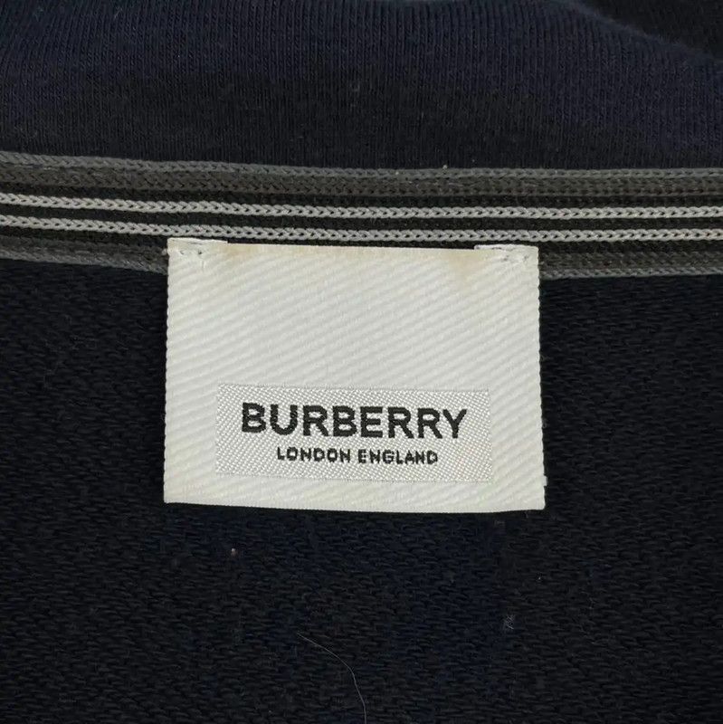 Burberry Burberry Navy Cotton Men's Long Sleeve Hoodie Size US L / EU 52-54 / 3 - 3 Thumbnail