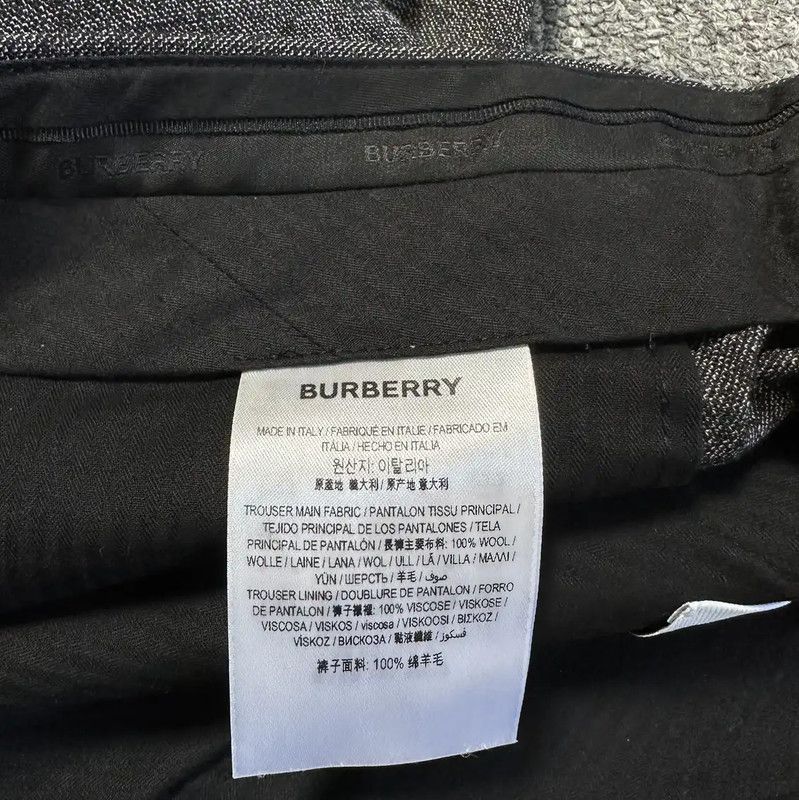 Burberry Burberry Men's Casual Pants in Grey Wool Size US 26 / EU 42 - 5 Thumbnail