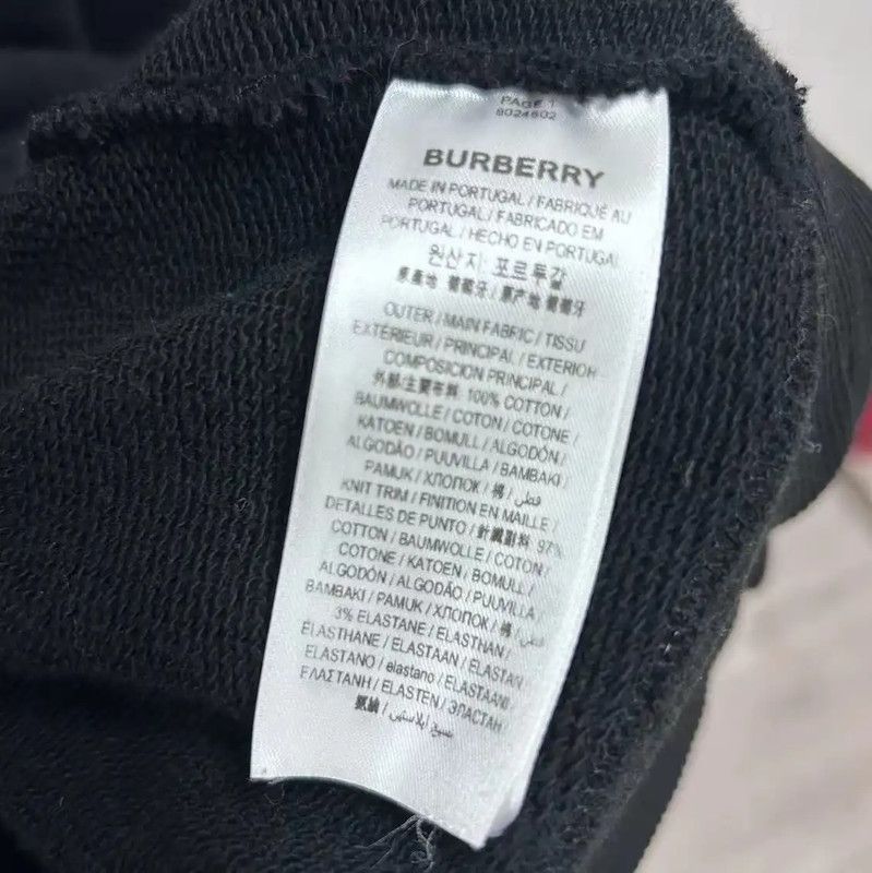 Burberry Burberry Black Cotton Long Sleeve Sweatshirt Size US L / EU 52-54 / 3 - 4 Thumbnail