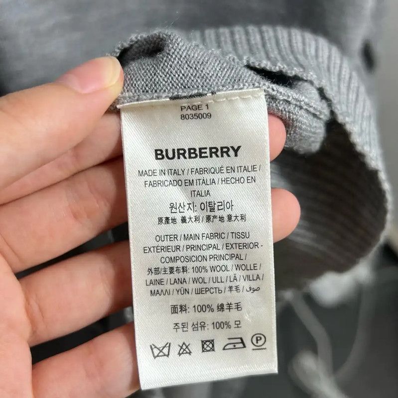 Burberry Burberry Gray Cotton Cardigan for Men Size US XS / EU 42 / 0 - 4 Thumbnail