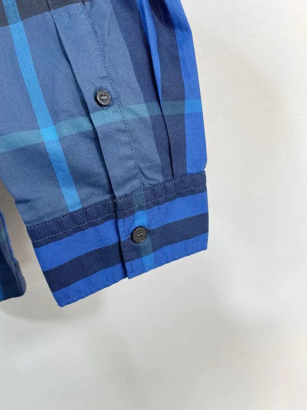 Burberry Burberry Blue Cotton Men's Shirt XXL Size US XXL / EU 58 / 5 - 4 Thumbnail