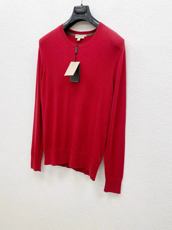 Burberry Burberry Red Cashmere Long Sleeve Sweater Size US XL / EU 56 / 4 - 3 Thumbnail