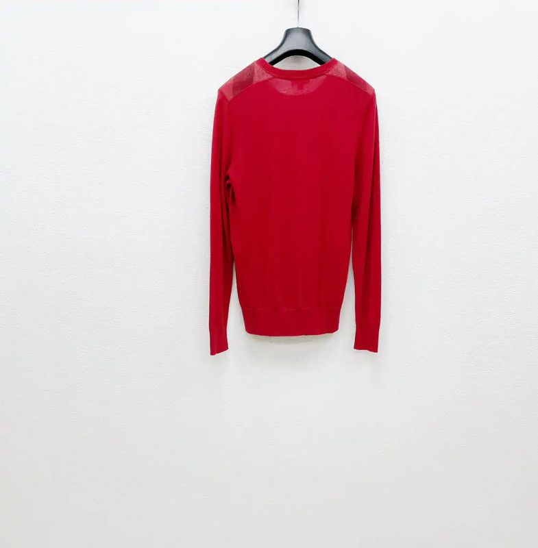 Burberry Burberry Red Cashmere Long Sleeve Sweater Size US XL / EU 56 / 4 - 2 Thumbnail