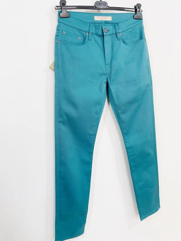 Burberry Burberry Men's Teal Casual Pants Size US 26 / EU 42 - 3 Thumbnail