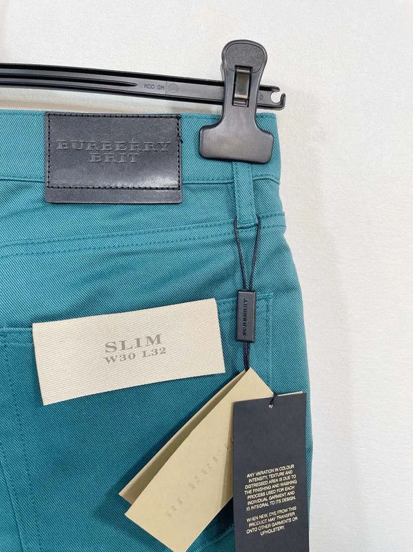 Burberry Burberry Men's Teal Casual Pants Size US 26 / EU 42 - 4 Thumbnail