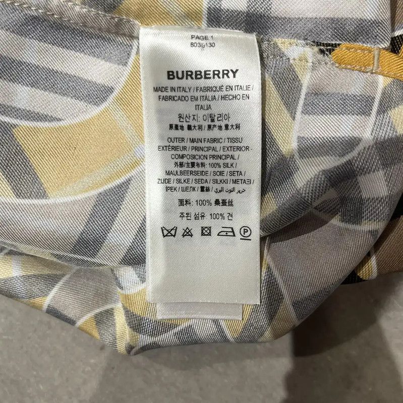 Burberry Burberry Colorful Silk Short Sleeve Shirt Size US S / EU 44-46 / 1 - 5 Thumbnail