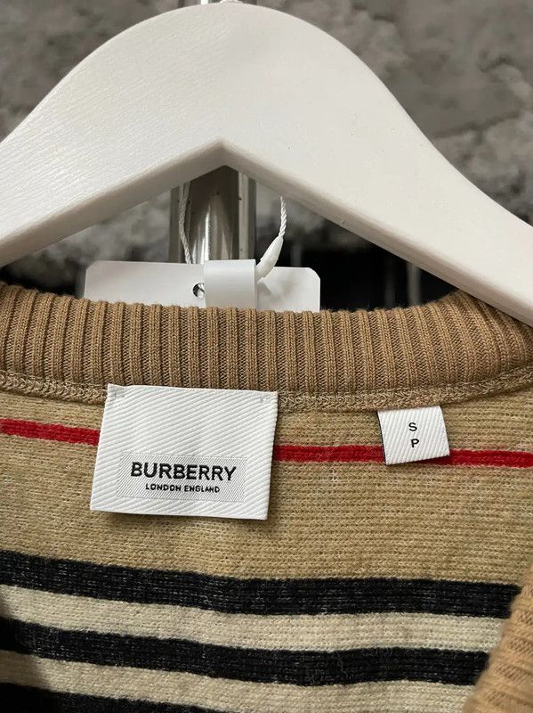 Burberry Burberry Khaki Cotton Knit Sweater for Men Size US S / EU 44-46 / 1 - 5 Thumbnail